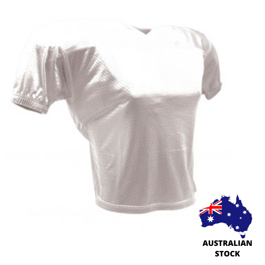 White football shop practice jersey