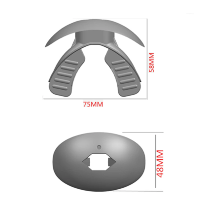 Gridiron Mouthguard with lip protection