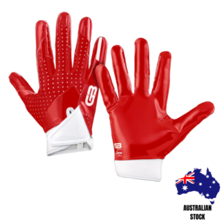 Grip Boost Solid Red Football Gloves