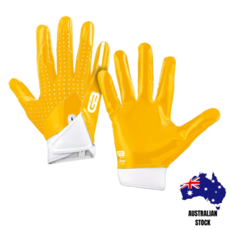 Grip Boost Solid Yellow Football Gloves